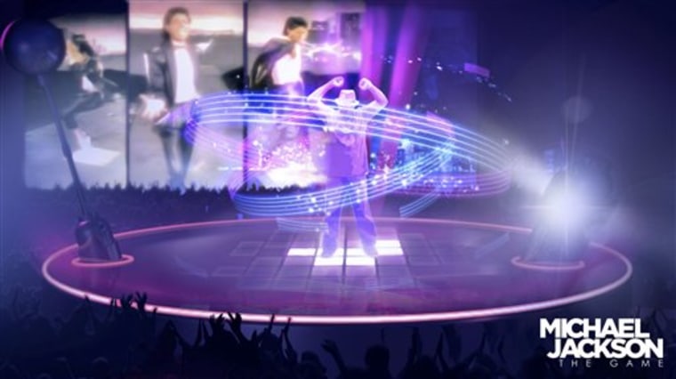 This image provided by Ubisoft on Monday, June 14, 2010 shows action from a new, unnamed video game featuring Michael Jackson. The game will be among the first to use new motion-detecting camera systems to be released this holiday season for Microsoft's Xbox 360 and Sony's PlayStation 3. 